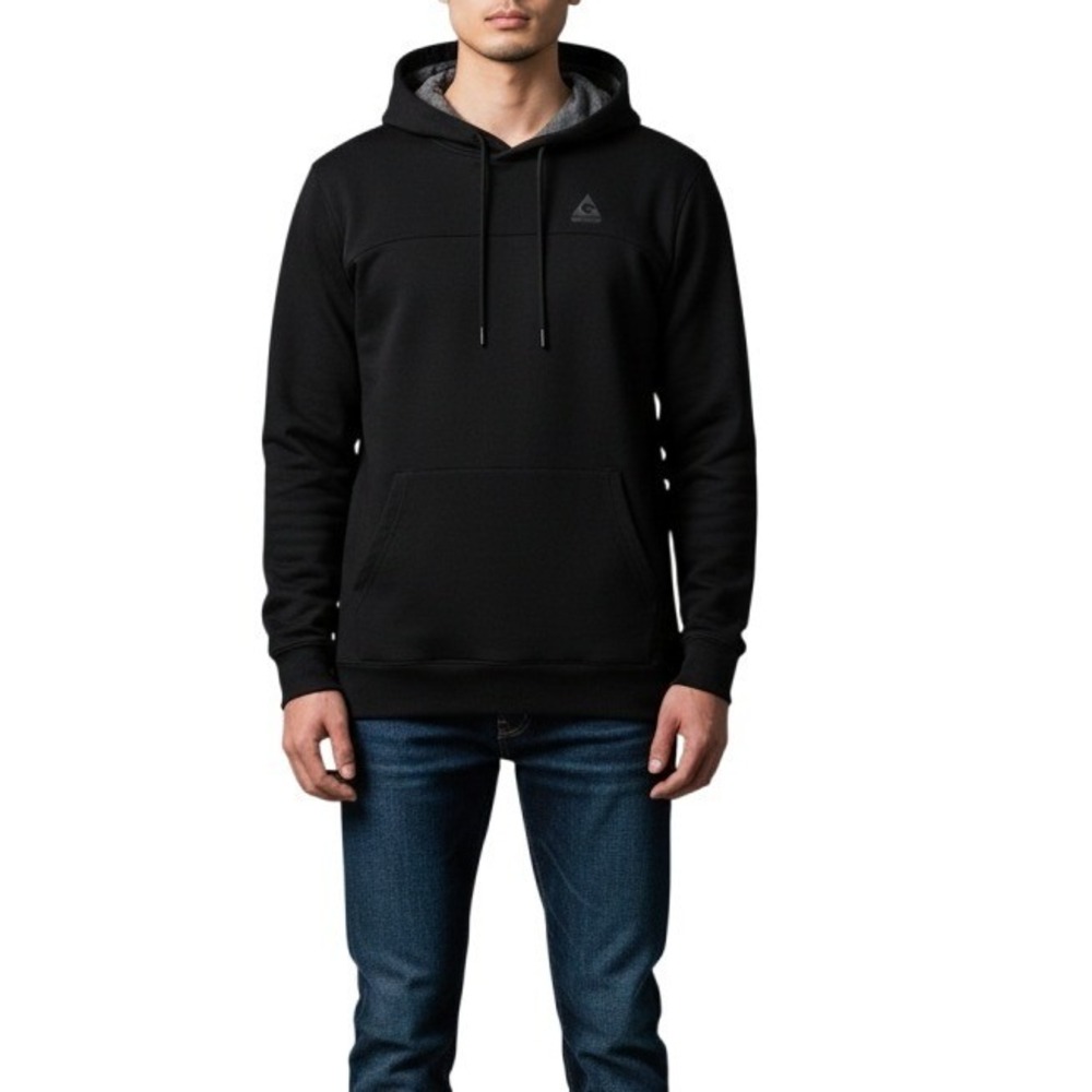 Gerry Men's Pullover Hoodie Large Black‎ Stretch Performance Active Outdoor Gym
